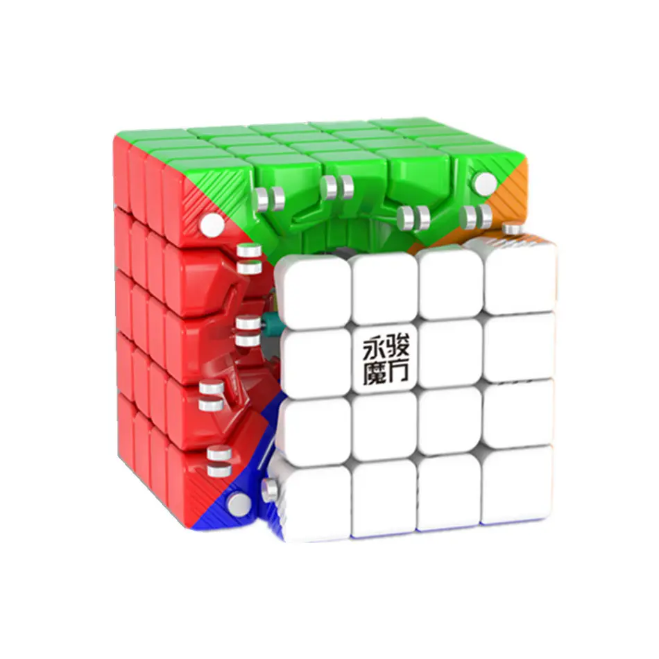 YJ 5x5 кубик рубика Cube 5 м 5x5X5 Магнитный Куб слоев скорость магический куб Mgnetic Stickerless