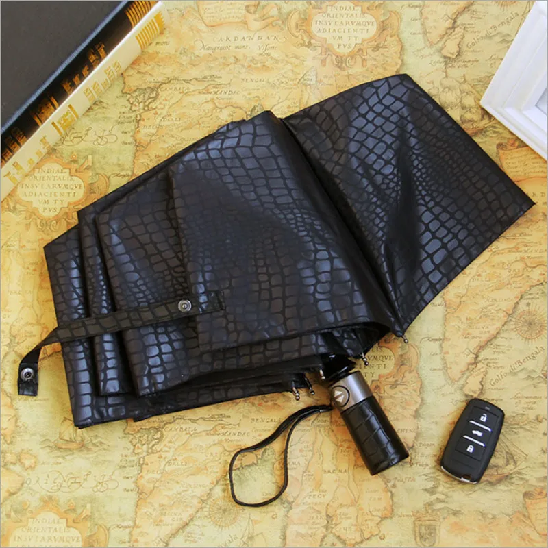 Автоматический складной зонт от дождя для женщин Ветрозащитный Зонт с узором