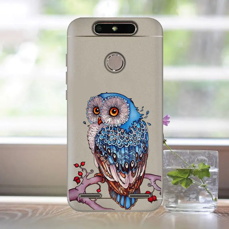 Мягкий чехол из ТПУ ZTE Blade V8 Lite силиконовый с рисунком для телефона защитный