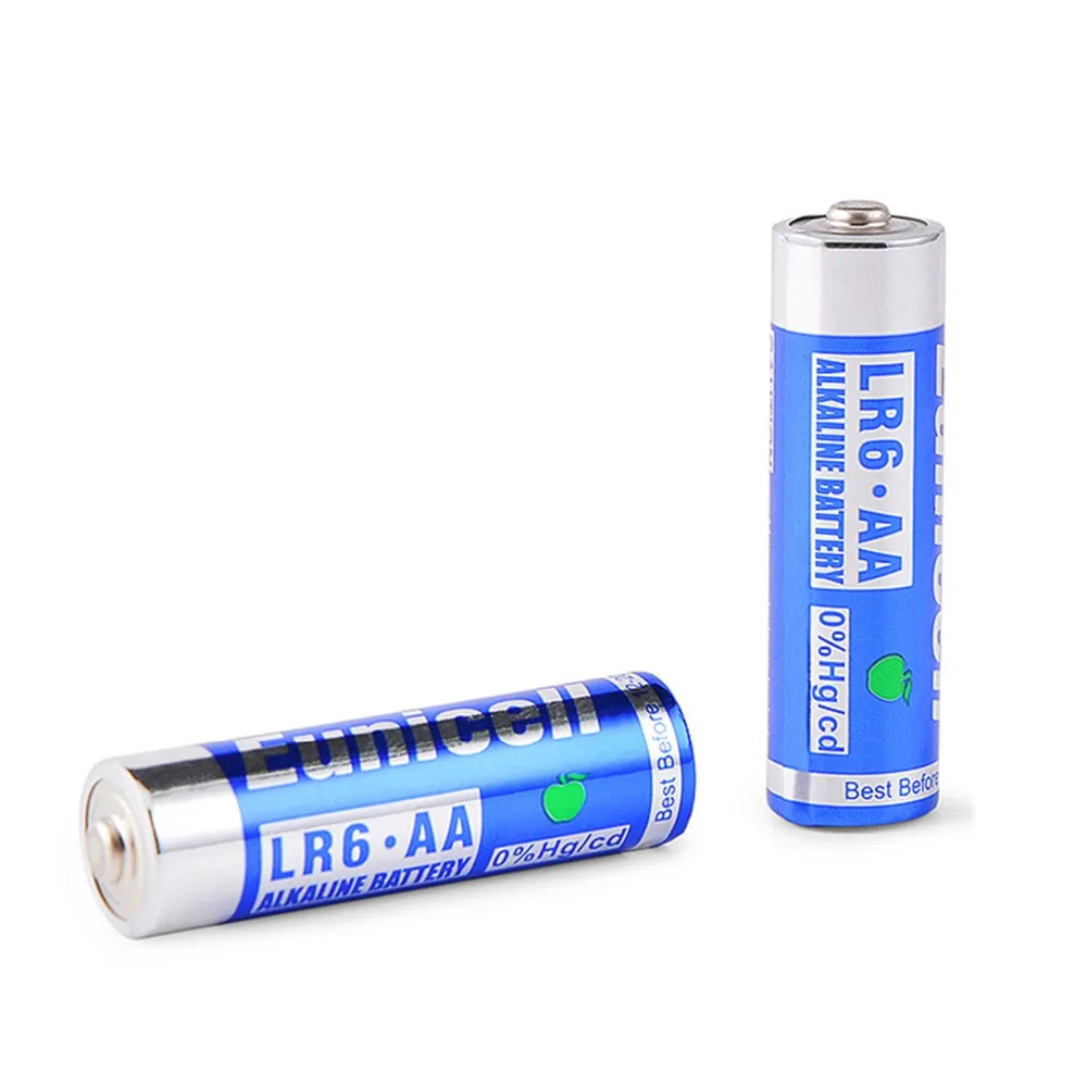 Eunicell 4 шт./лот батарейки AA R6P LR6 1 5 В щелочные аккумуляторы для первичных и сухих