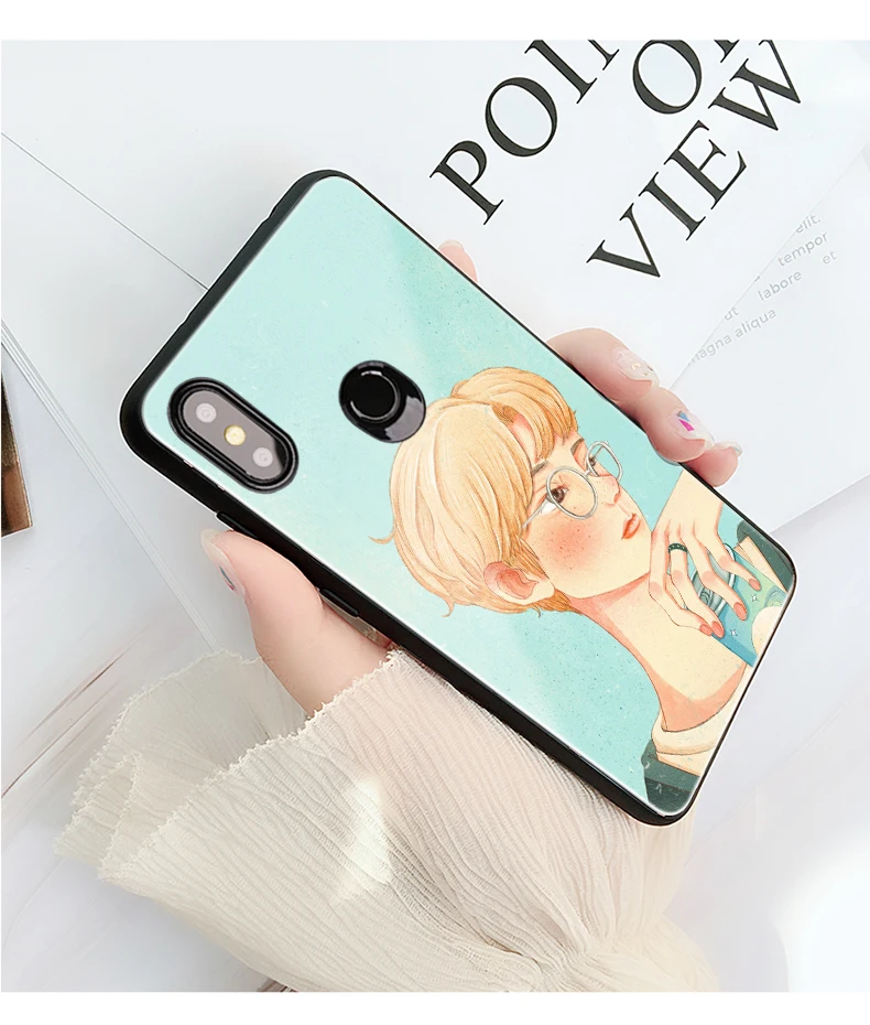 Для Xiao mi 8 чехол mi 8 Lite чехол стеклянный Жесткий Чехол для Xiao mi Red mi Note 7 Чехол mi 8 Explore ore 6X A2 mi 8 Lite чехол для мобильного телефона s милый