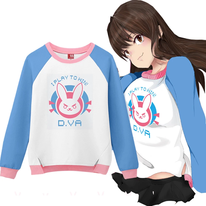 Cosplaydiy милый свитер с кроликом D.va DVA для игр женское модное платье толстовка