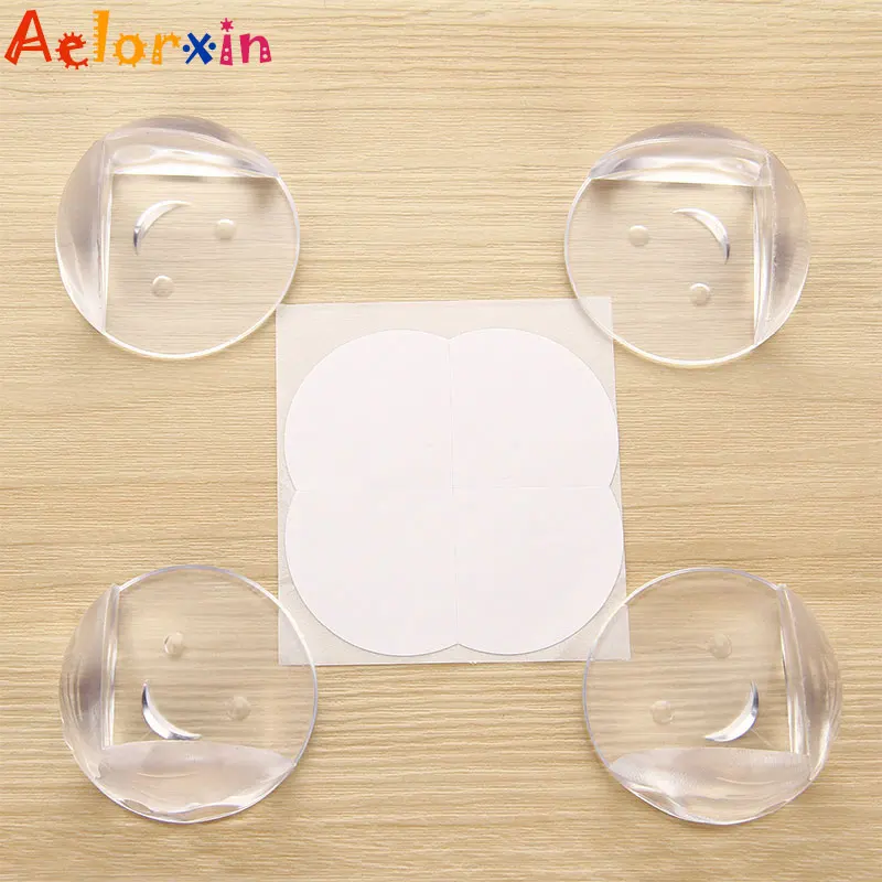 Protector de silicona de seguridad para ni&ntilde;os y beb&eacute;s, cubierta de protecci&oacute;n para bordes de esquina de mesa, anticolisi&oacute;n, 8 unids/lote-4