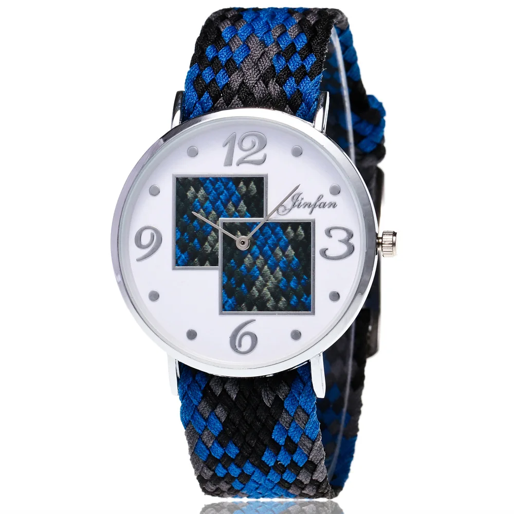 Модные женские часы уникальные нейлоновые тканые мужские и с цифровым дисплеем