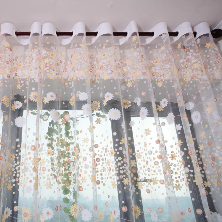 XinHuaEase Flower Rustic Roman Curtain Yarn Customize Finished Products Balcony Vorhang Romantic Sheer Curtains for Window | Дом и сад