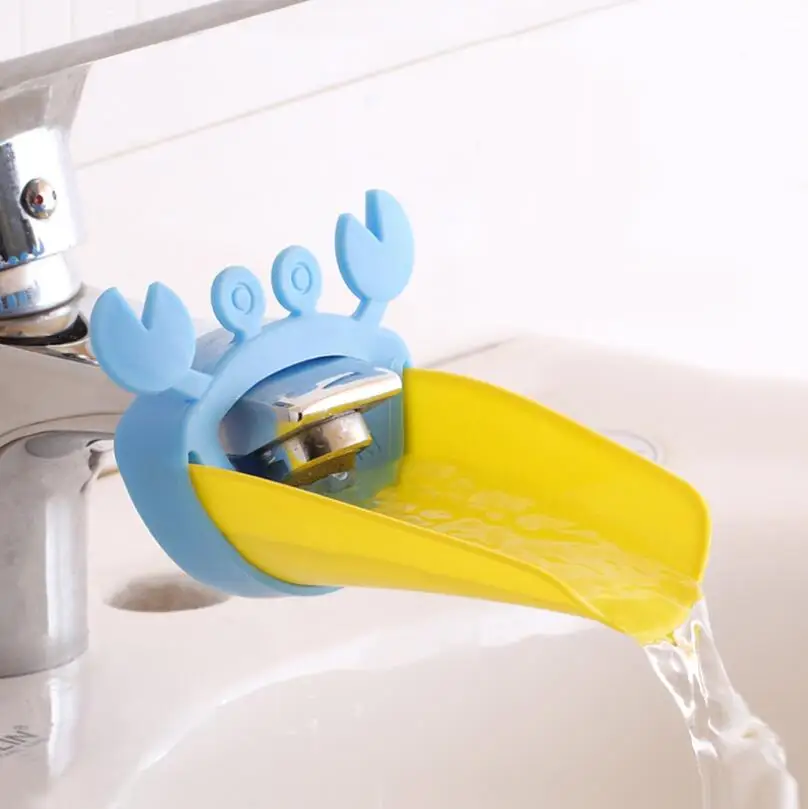 Durable Faucet Extender Washing Hands Bathroom Sink Lovely Crab Shape Water Tap LX4676 | Дом и сад
