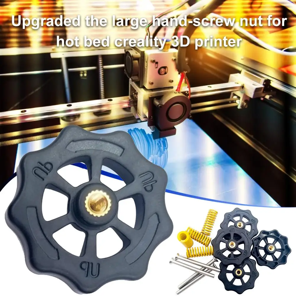 Новый 4 шт. 3d принтер аксессуары CR10 Горячая кровать нивелирующая гайка Ender3 ручной