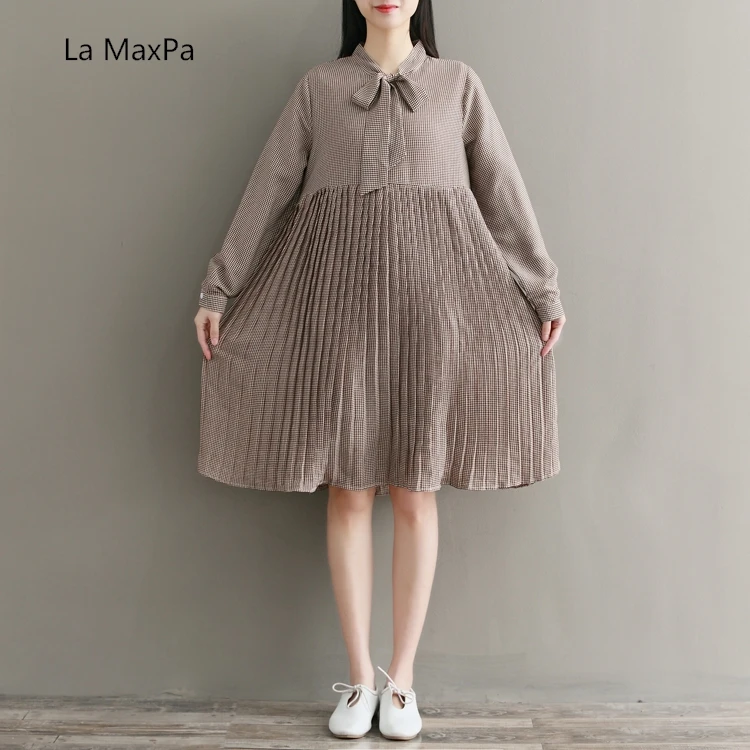 Милое Платье Мори для девушек 2019 новые женские темпераментные клетчатые