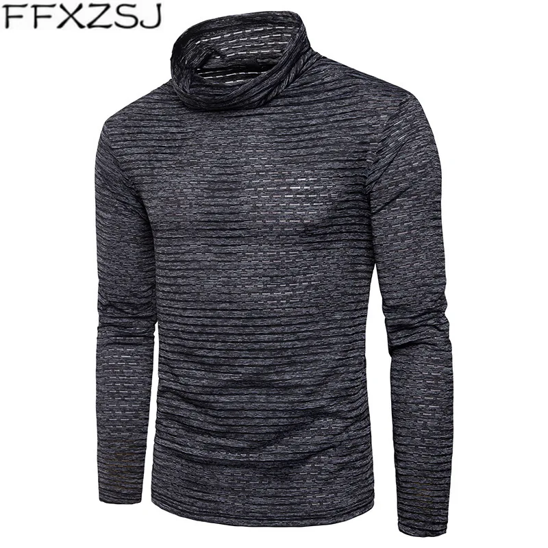 FFXZSJBrand 2019 для мужчин с высоким плотно облегающим шею воротником длинными