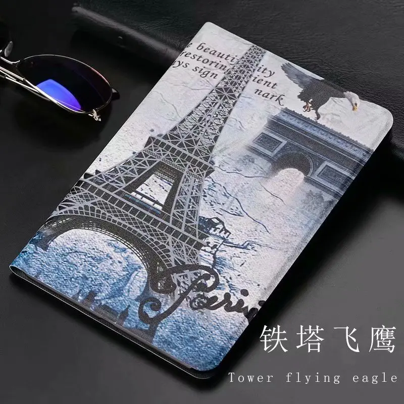 Ultra Thin Flip Folio Stand PU + TPU Cover for Xiaomi Mipad 4 Case for Xiaomi Mi Pad Mipad4 8.0 Inch Tablet Shell Funda + Gift