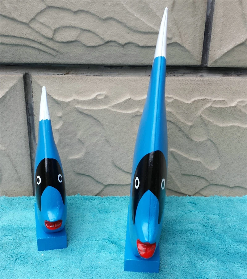 Деревянный декор в виде рыбы средиземноморском стиле для домашнего декора|set