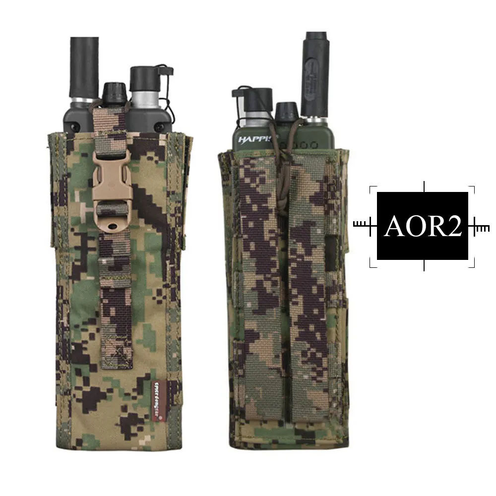 EMERSON gear тактический PRC 148/152 Радио Чехол охотничий Пейнтбол боевое снаряжение для страйкбола Molle Радио Держатель мультикам черный EM8350 - Цвет: AOR2