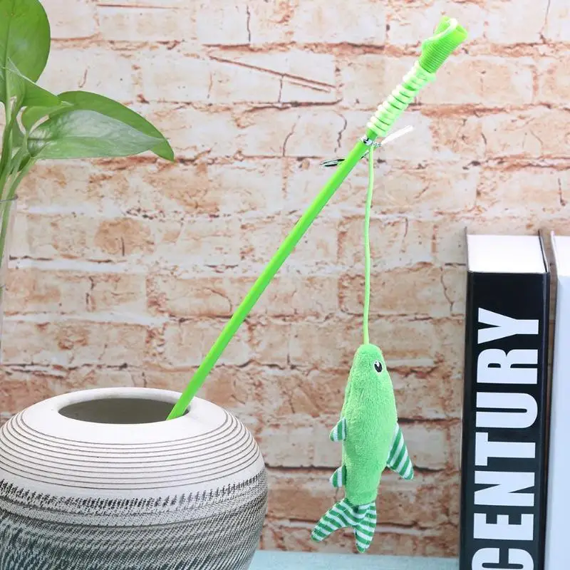 Игрушки для кошек домашние питомцы, удочка для котят, кошек, Когтеточка, обучающая игрушка, Интерактивная палочка, игрушки для домашних животных