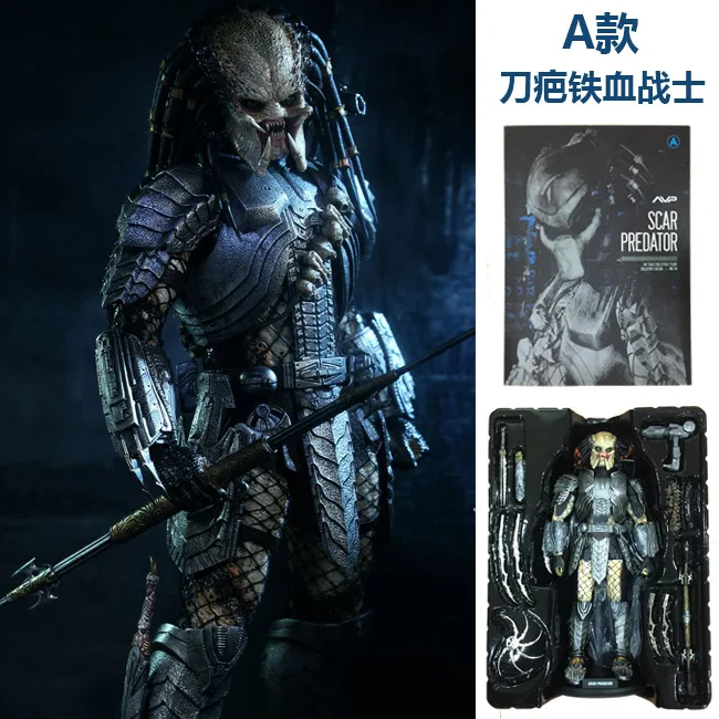 Новинка NECA AVP Alien vs. Predator 33 см 1/6 масштаб шрам Хищник MMS190 ПВХ фигурка Коллекционная