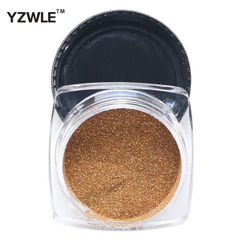 

1 Box Nail Glitter Powder+1pc Brush# Nail Art Holo Glitters Powder Dust Shinny colorful mirror powder Nail Art Decorations