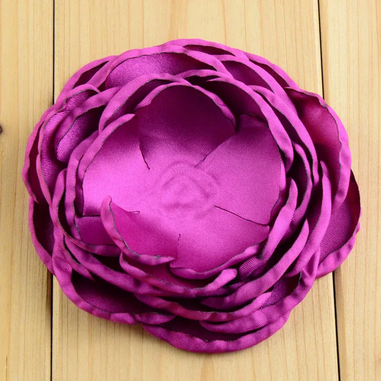 22 шт./лот дюйма цветок с зажимом детский для волос Летний стиль ткань розы девочек