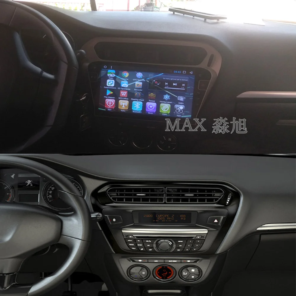 MAX Android 8 1 автомобильный dvd-плеер для Peugeot 301/Citroen Elysee 2014 2015 2016 Радио BT 3/4G WiFi SWC GPS