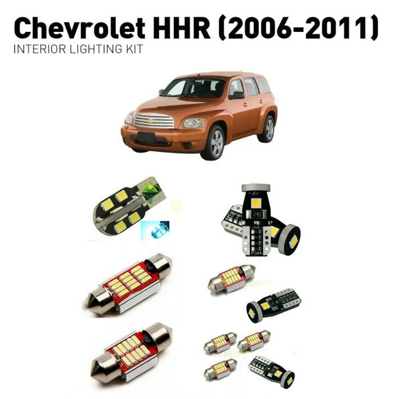 

Led interior lights For Chevrolet HHR 2006-2011 12pc Led Lights For Cars lighting kit automotive bulbs Canbus Error Free