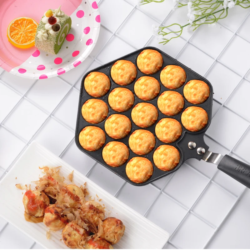 18 отверстиями Алюминий сплав устройство для приготовления такояки Chibi Maruko машина