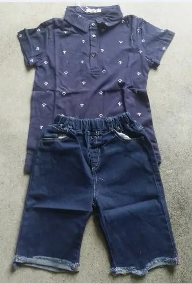 Детская одежда для девочек и мальчиков по самой низкой цене - Цвет: Anchor Clothing Set