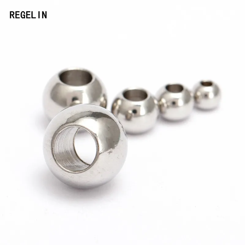 Разделительные бусины из нержавеющей стали REGELIN 3/4/5/6/8/10 мм 100 шт. для