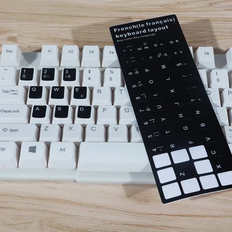 FFFAS Lasting Paste Resist Film Protect French Keyboard Sticker for PC Computer Mechanical Notebook Key Pane Glue | Компьютеры и офис