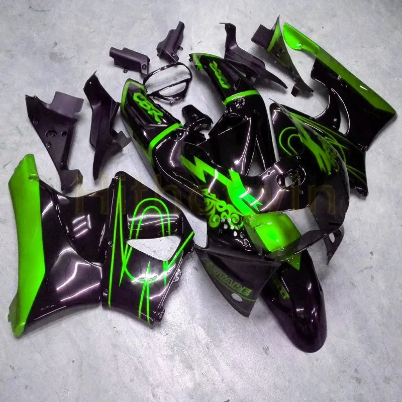 

Custom motorcycle cowl for CBR919RR 1998-1999 CBR 900 RR 98 99 ABS Plastic Fairings+Botls+green black bodywork