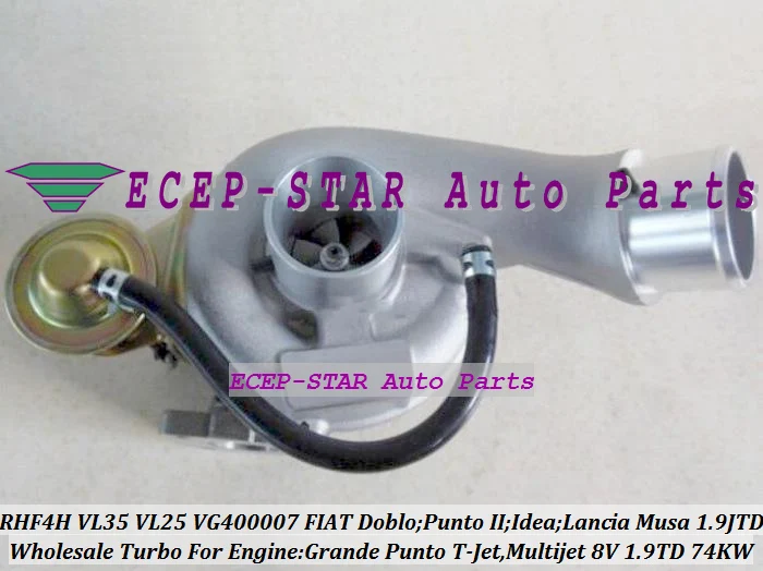 Турбокомпрессор RHF4H VL35 VL25 VG400007 55181245 71783881 для FIAT Doblo Punto II Idea Lancia Musa 1 9 JTD Multijet 8V