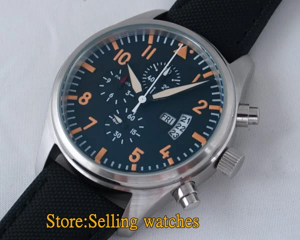 Кварцевые мужские часы Parnis с ремешком 42 мм|strap strap|strap greenstrap watch strap |