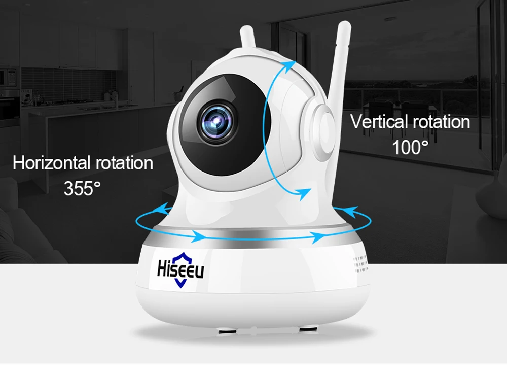 1080P IP камера wifi CCTV видеонаблюдение P2P Домашняя безопасность TF карта хранения 2MP Babyfoon камера сеть Hiseeu