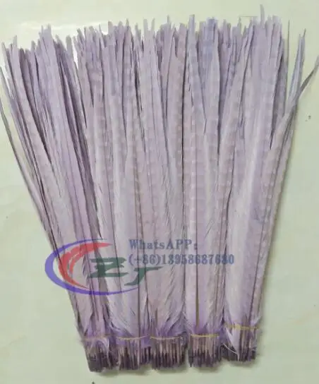 8 lavender Новинка 100 шт 50-55 см 20-2" перо фазана отбеленный и краситель мятный зеленый хвост фазана перья для карнавала - Цвет: 8 lavender