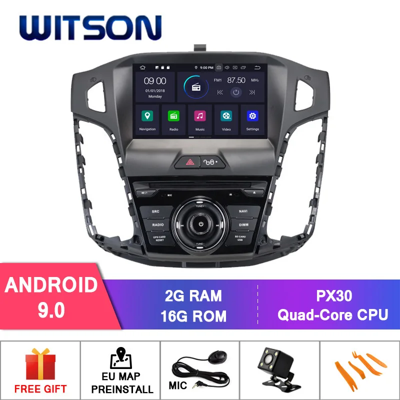 RD5712 Android 9.0 WITSON Android 9,0 Восьмиядерный(Восьмиядерный) 4 ГБ ОЗУ+ 64 Гб ПЗУ автомобильный dvd-плеер gps для Ford focus 2012 автомобильный gps-навигатор 8 дюймов - Цвет: RD5712 Android 9.0