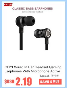 CHYI In Ear Наушники Проводная гарнитура без микрофона дешевые универсальные 3,5 мм музыка мини-наушники-вкладыши цветные наушники-капли для смартфона