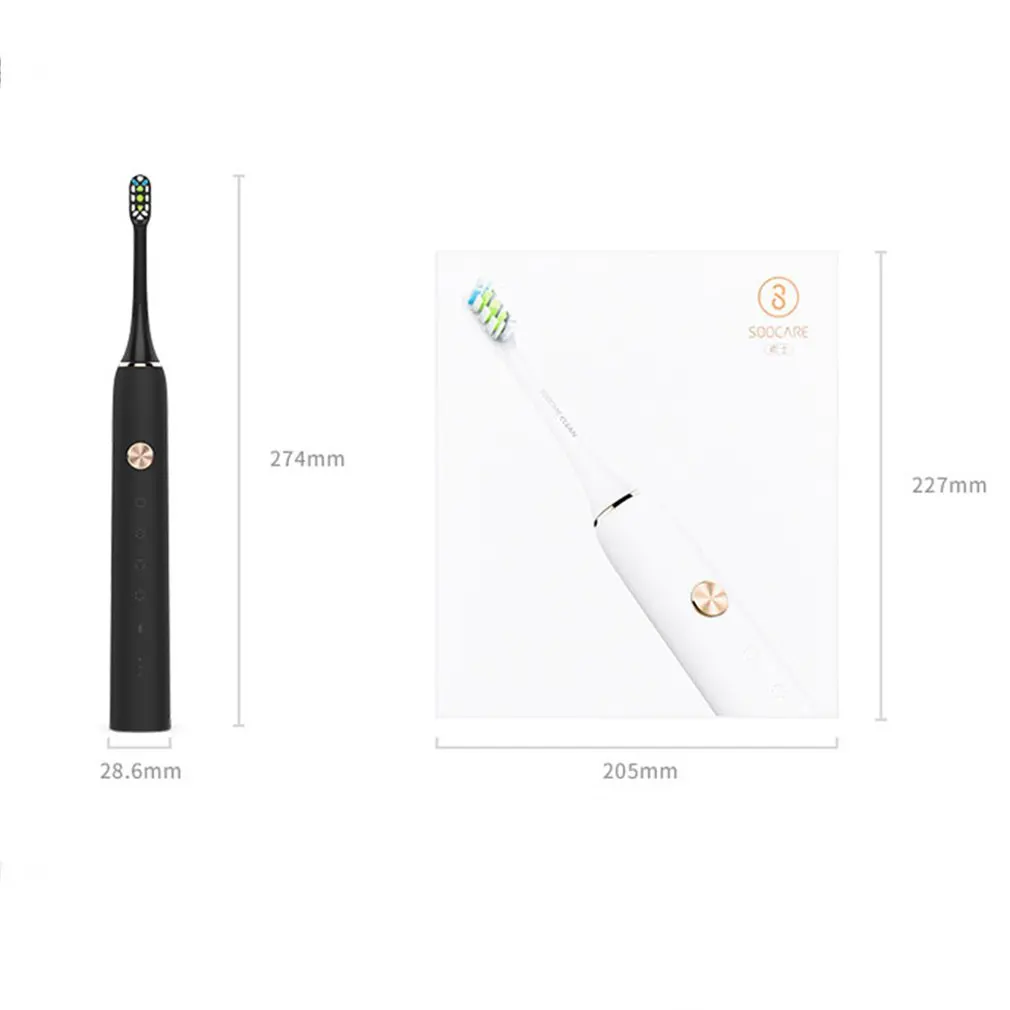 Xiaomi Mijia sonic электрическая зубная щетка Soocas X3 обновленная Водонепроницаемая ультра звуковая автоматическая зубная щетка USB перезаряжаемая