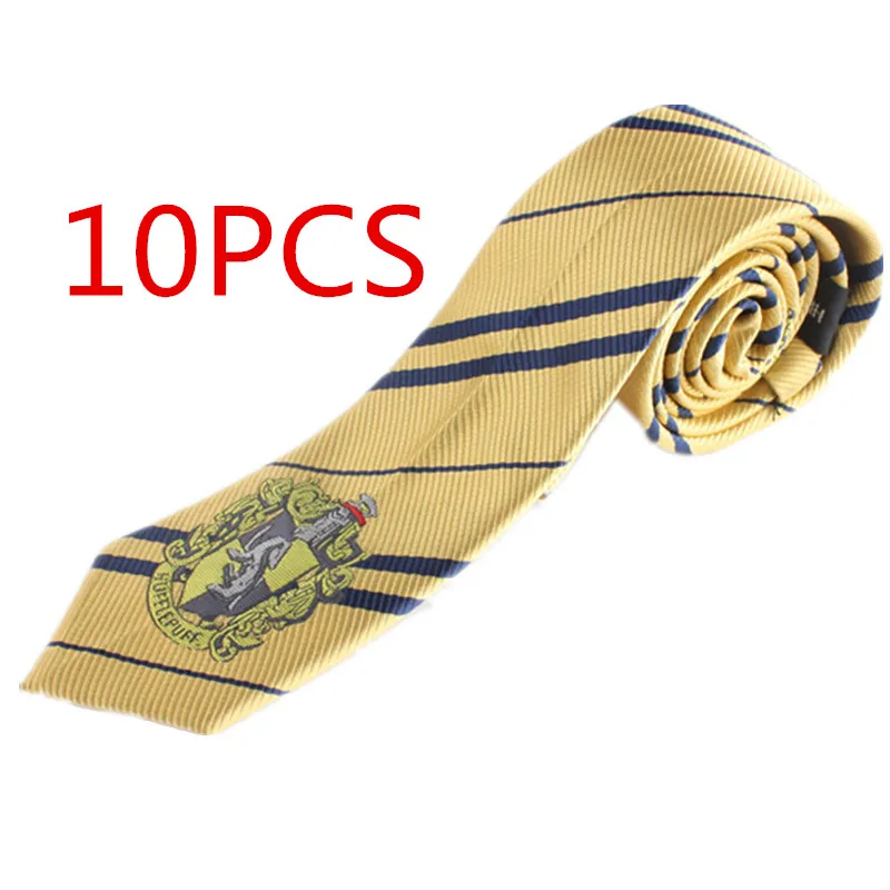 Hufflepuff ; 10 шт./лот; галстук-бабочка; Карнавальный Костюм Гриффиндор Слизерин; галстук; Hufflepuff Ravenclaw; Галстуки; Гермиона Грейнджер - Цвет: Hufflepuff