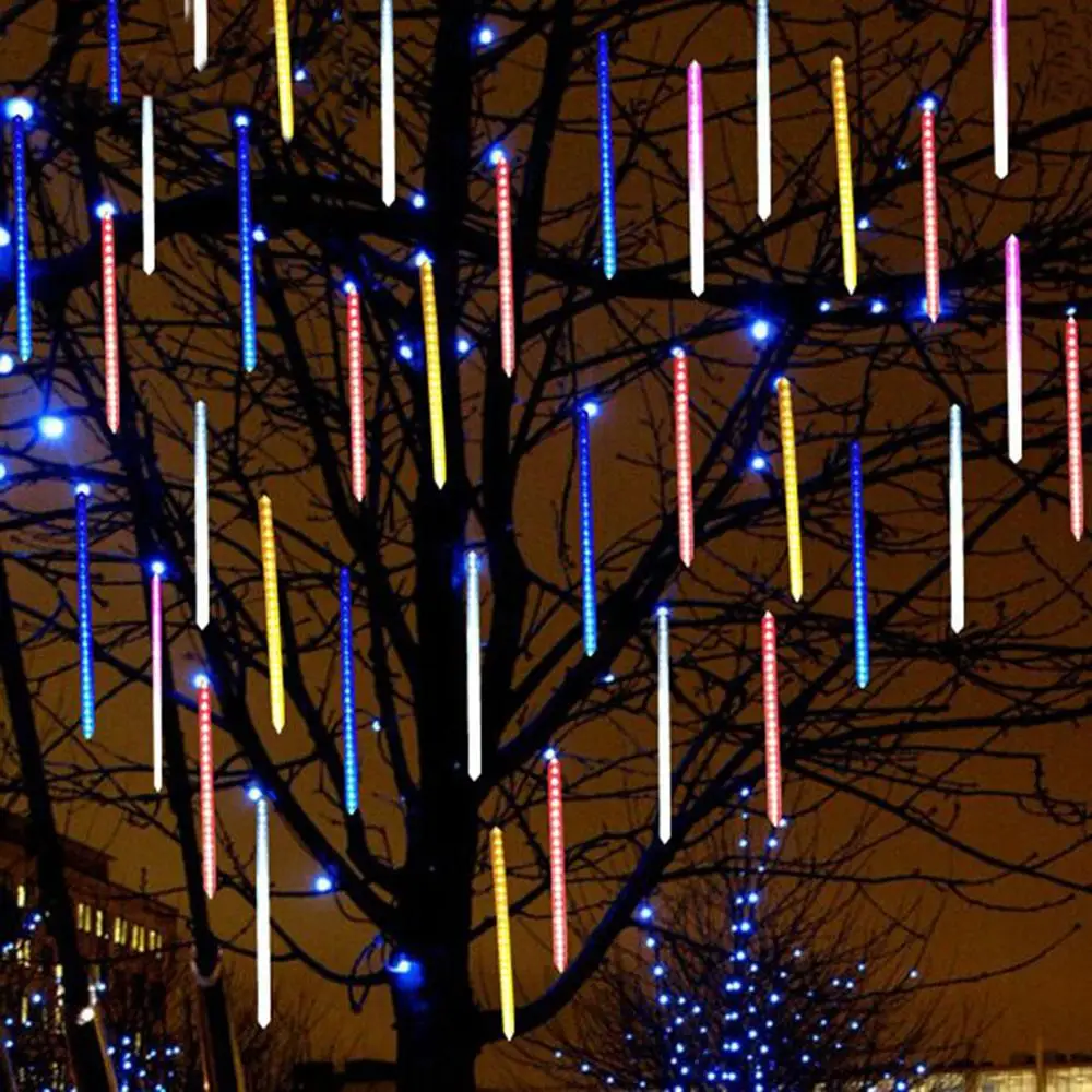 30 см LED Метеоритный Дождь трубка гирлянда Рождественская елка Luces Navidad