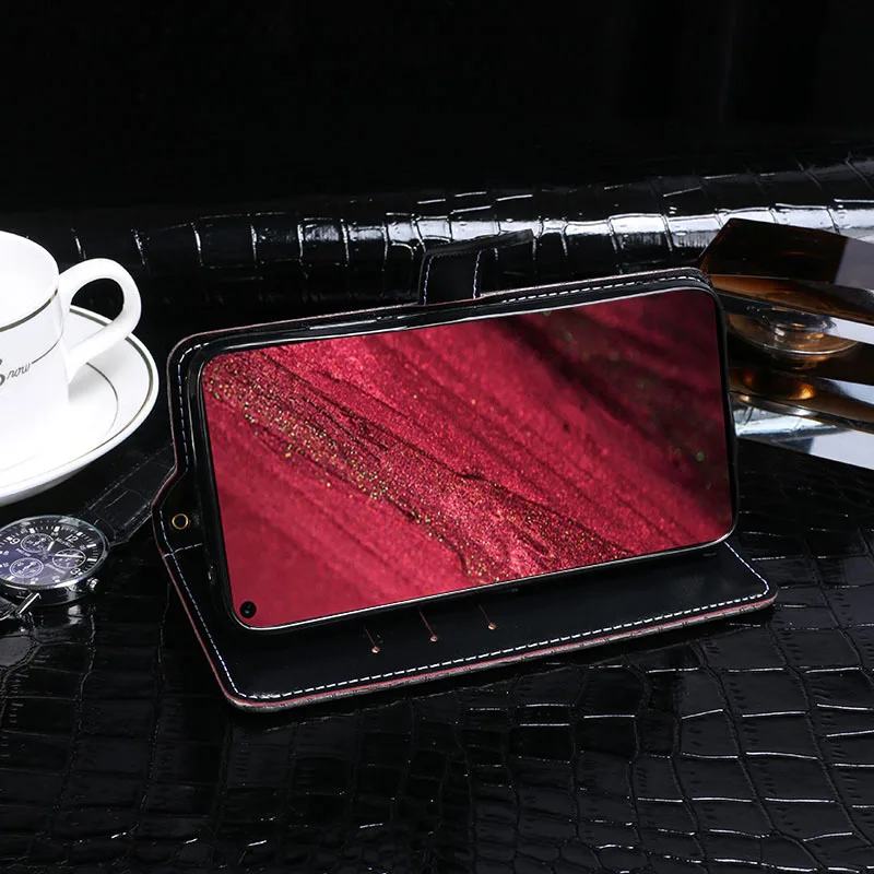 Crocodile Premium Leather Case For Huawei Nova 4 6.4 inch Flip PU Wallet Cover With Card SLot Coque | Мобильные телефоны и