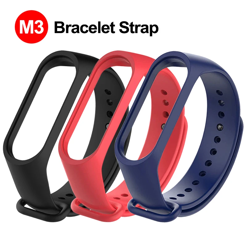 

New Watch Band for M3 Bracelet Wrist Strap Replacement Smart Watch Accessories Silicone Wrist Strap for M3 Bracelet Solid Color