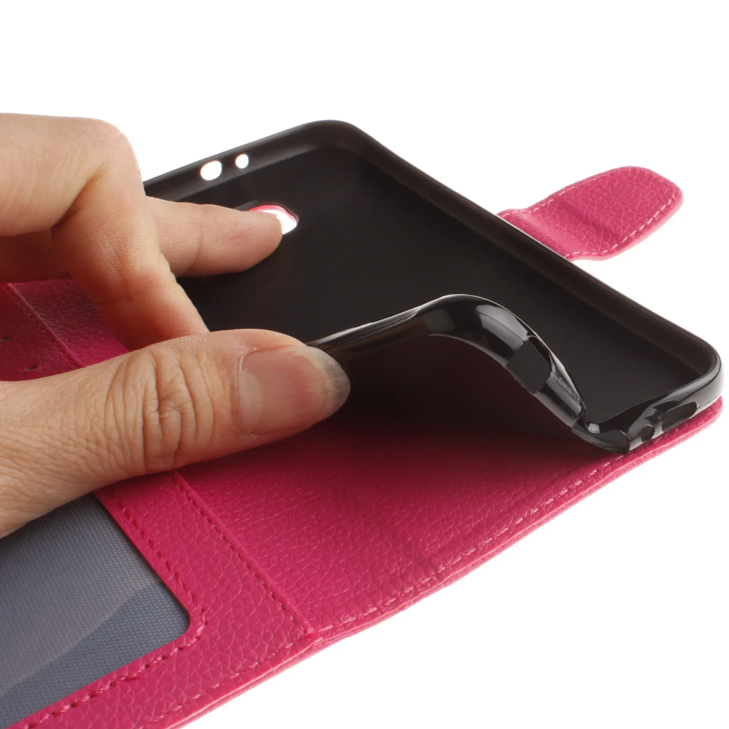 Кожаный флип-кошелек из искусственной кожи Wallet чехол для мобильных телефонов Huawei