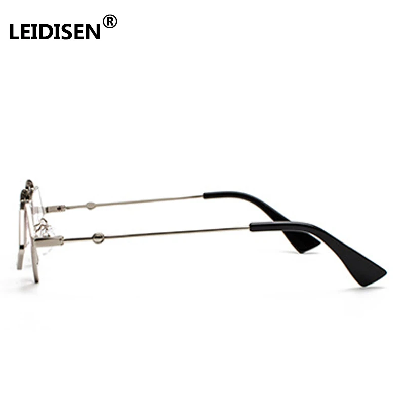 LEIDISEN Flip Up Steampunk Sunglasses Men Women Vintage Metal Frame Triangle Sunglass Female Brand Fashion Glasses UV400
