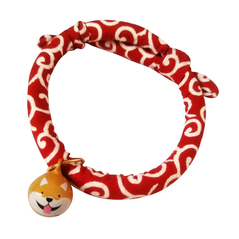 Симпатичный кот собака кружевной воротник с колокольчиком Регулируемый пряжкой