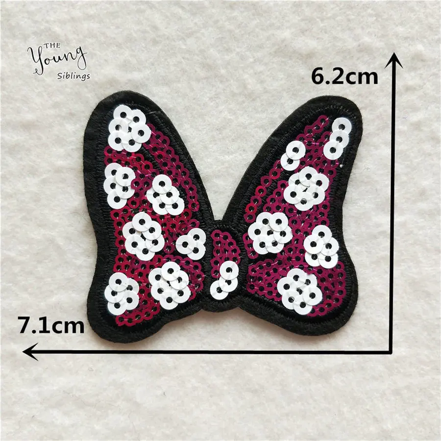Милый Бант вышивка аппликация Железо на патч для одежды шитье блёстки нашивки
