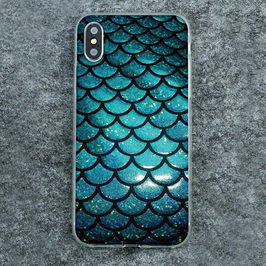 11 Чехол для Coque Motorola Moto G7 plus G5 P40 P30 one power Z4 Z3 G7 E5 G6 play Мягкий ТПУ Русалка рыбные весы роскошный чехол для телефона - Цвет: 11