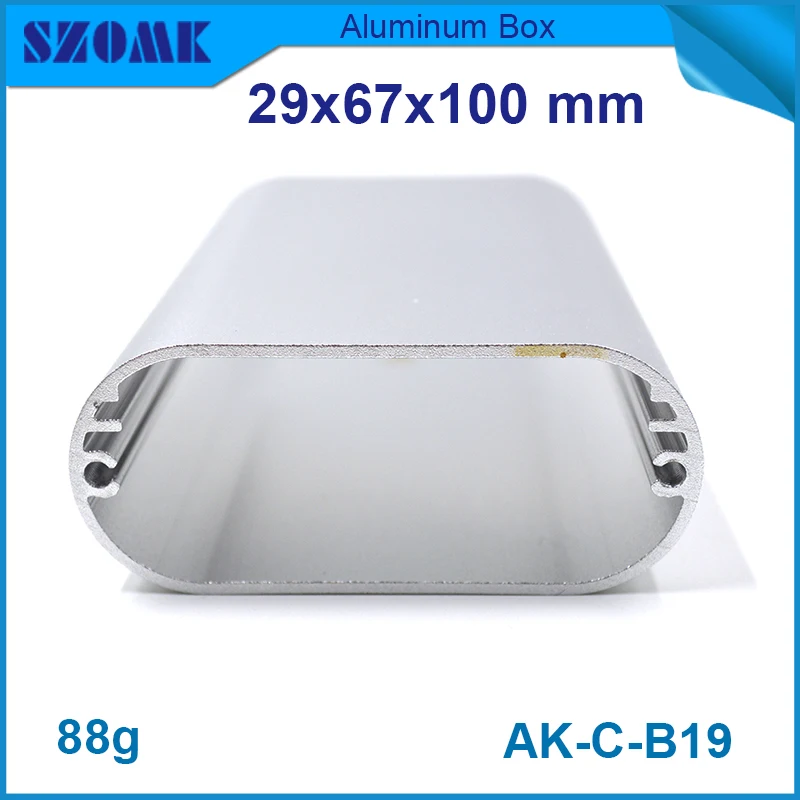 Электронная коробка из алюминия (project) одна шт серебряного цвета очень красивая