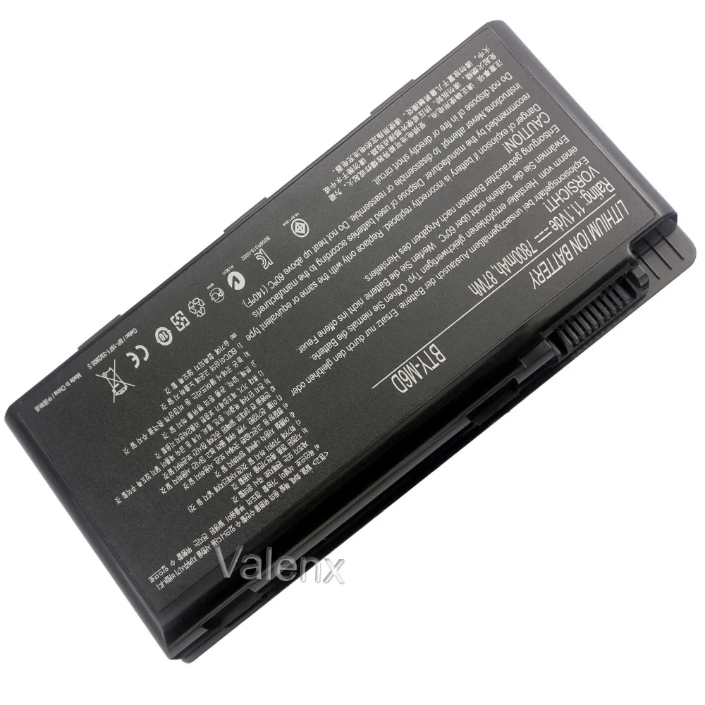 

Аккумулятор для ноутбука MSI GT60 GT70 GX780R GX680 GX780 GT780R GT660R GT663R GX660 GT680R GT783R