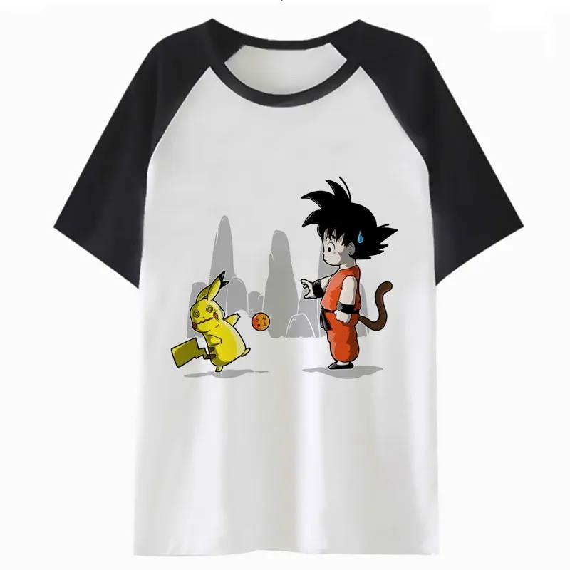 Футболка с драконом и шариком, vegeta, Мужская футболка с супер-saiyan dbz, goku, супер футболка, мужской большой размер, dragon ball z, короткий рукав с круглым вырезом - Цвет: 8217