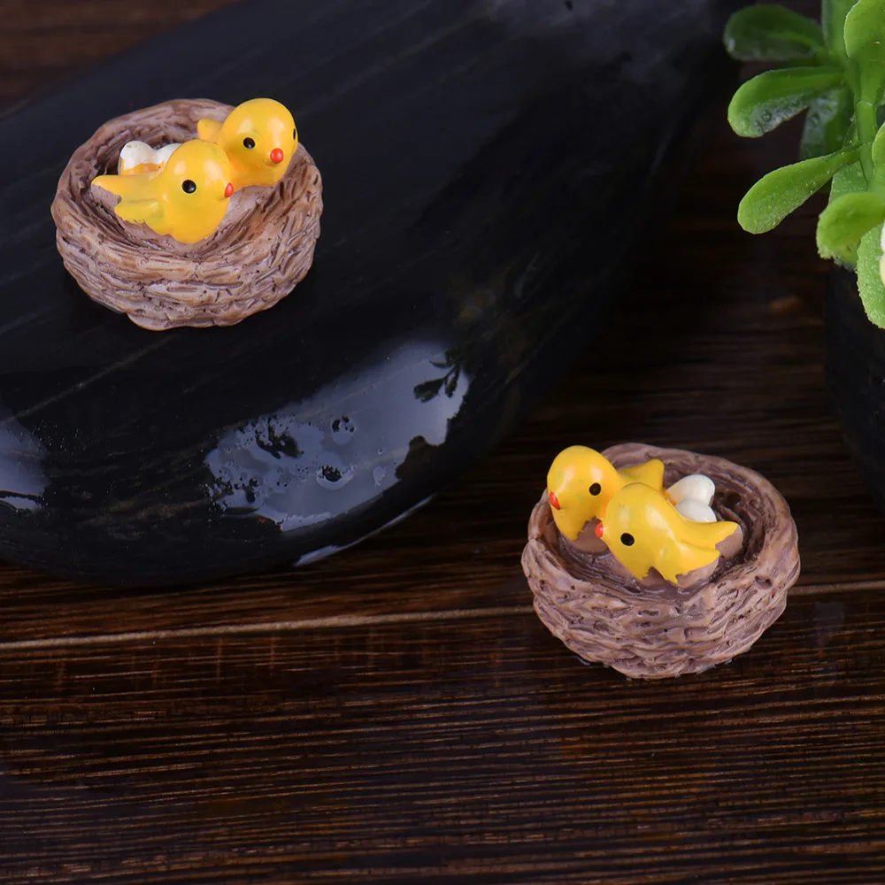 Новые 2 шт./лот мини модели гнезд для птиц милые реалистичные Птичье гнездо