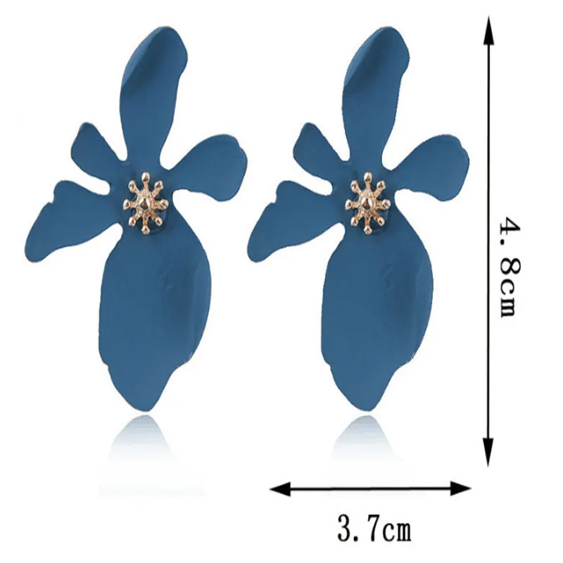 Новый дизайн модные ювелирные изделия элегантные серьги с большим двойным