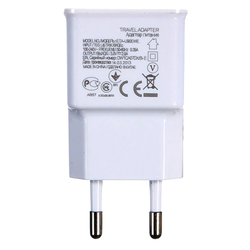 Original Fast Charger 5V 2A USB Quick Charge Adapter 1M Type C Phone Cable For Samsung S8 S9 S10 Plus Note 8 9 A3 A5 A6 A7 A8 A9 | Мобильные