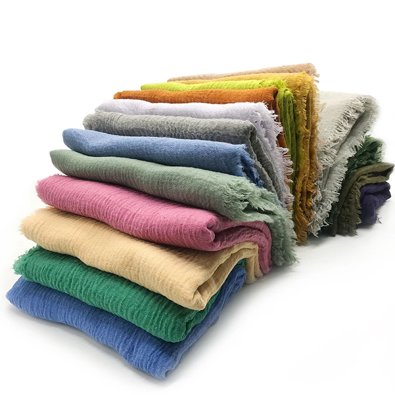 New design bubble plain scarves fringes women soft solid hijabs popular muffler shawls pashmina muslim wraps bandana 100pcs/lot